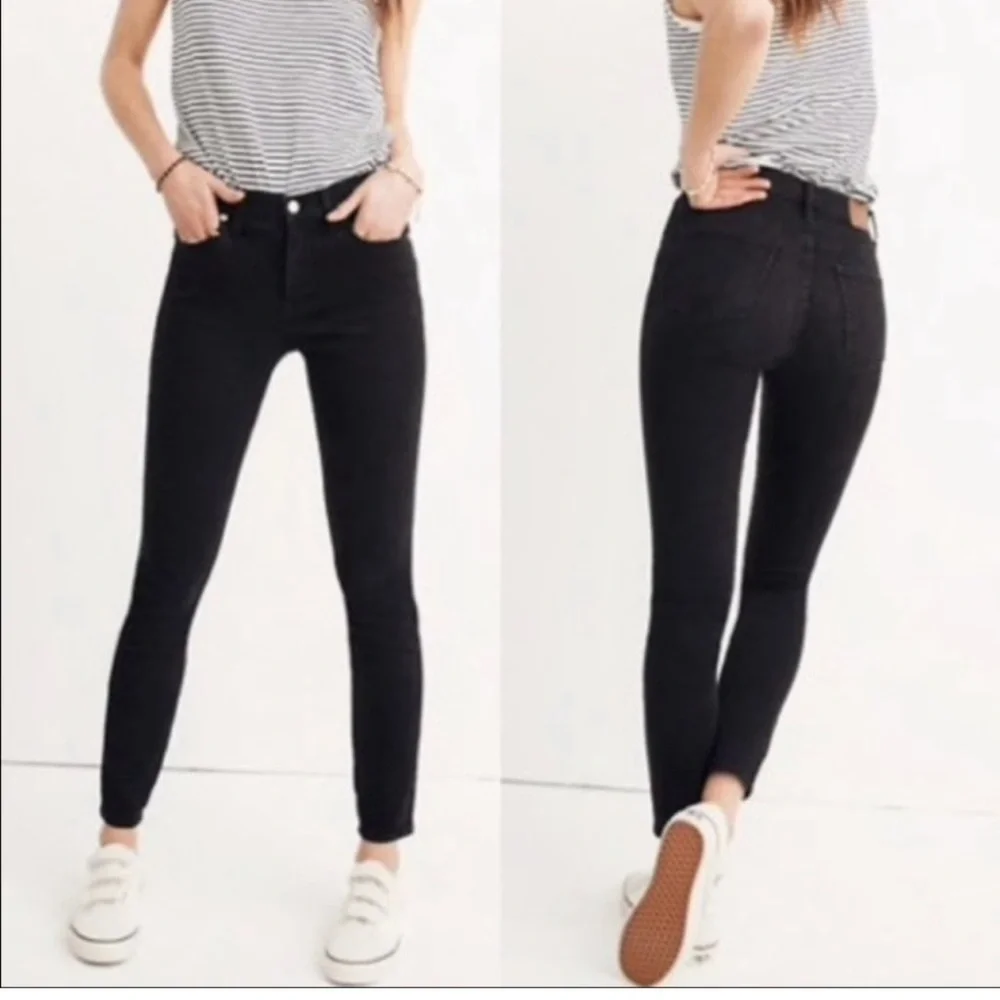 Madewell 9” high rise skinny black